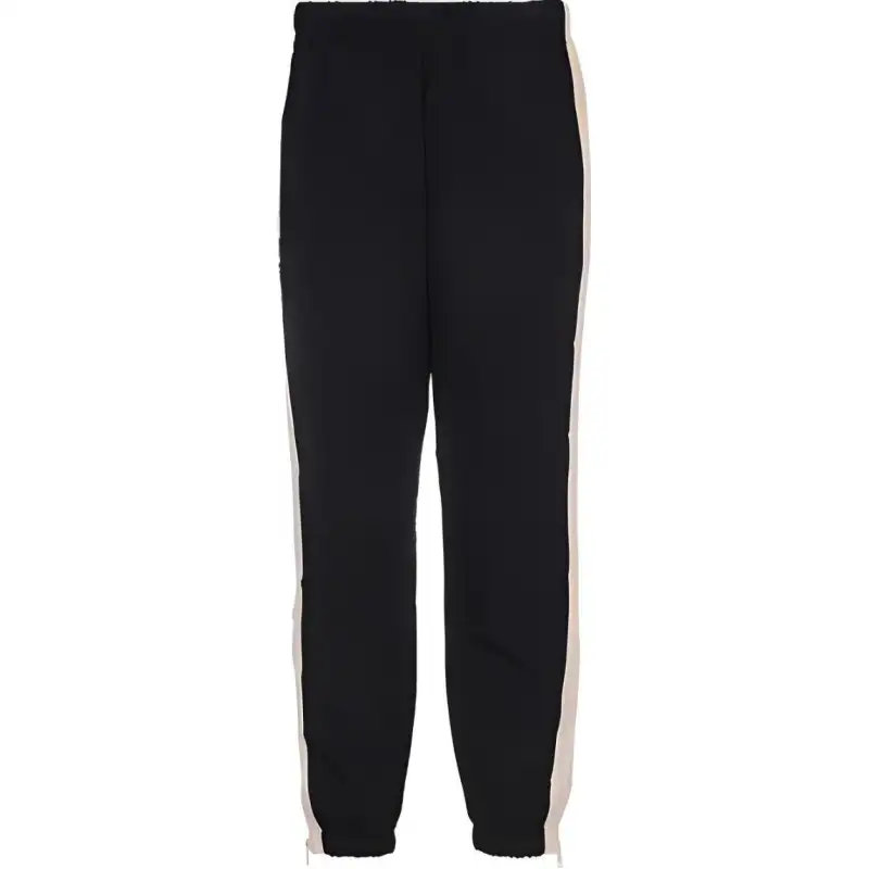 KENZO Knitted Sweatpants Men's Black Moderate Cuffed Pants