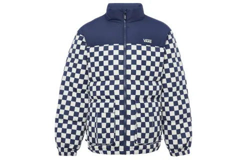 Vans Down Jackets Unisex Blue Stand Collar Moderate Other