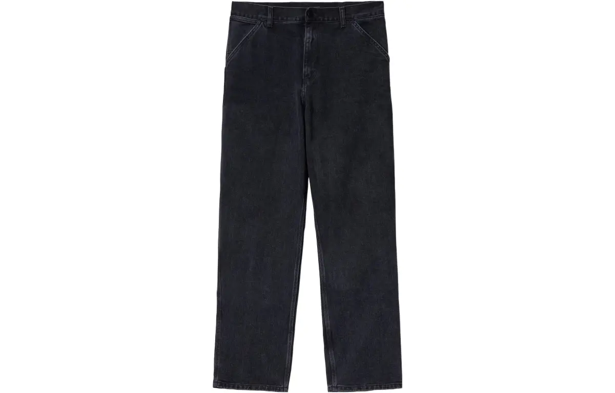 Carhartt WIP Jeans Men's Black Moderate Straight Fit Pants