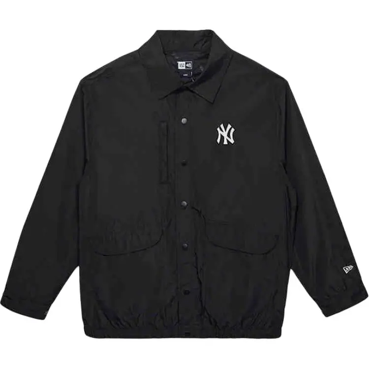 New Era New York Yankees Jackets Unisex Black Lapel Moderate Workwear