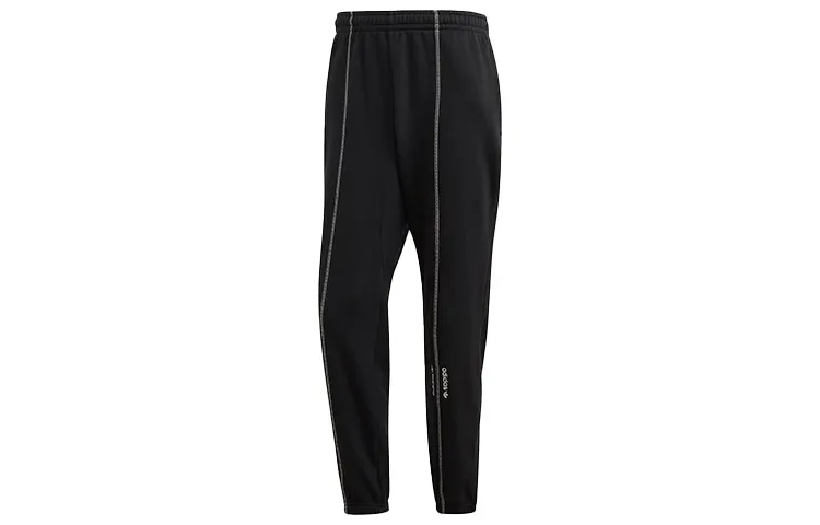 Adidas Originals Sweatp Knitted Sweatpants Men's Black Moderate Cuffed Pants