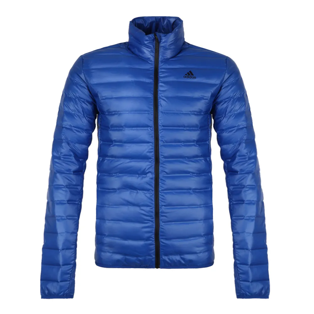 Adidas Down Jackets Men's Blue Stand Collar Moderate Down Jacket