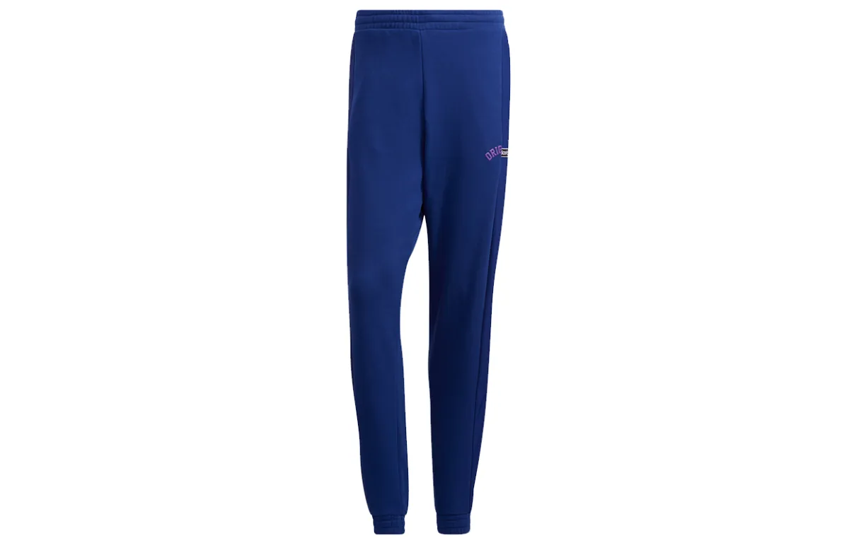 Adidas Originals MR Knitted Sweatpants Men's Blue Moderate Cuffed Pants