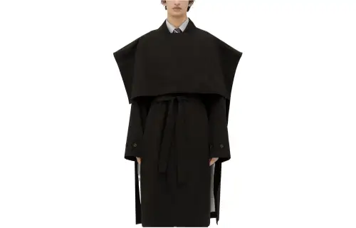 Bottega Veneta SS24 Cloak Men's Black