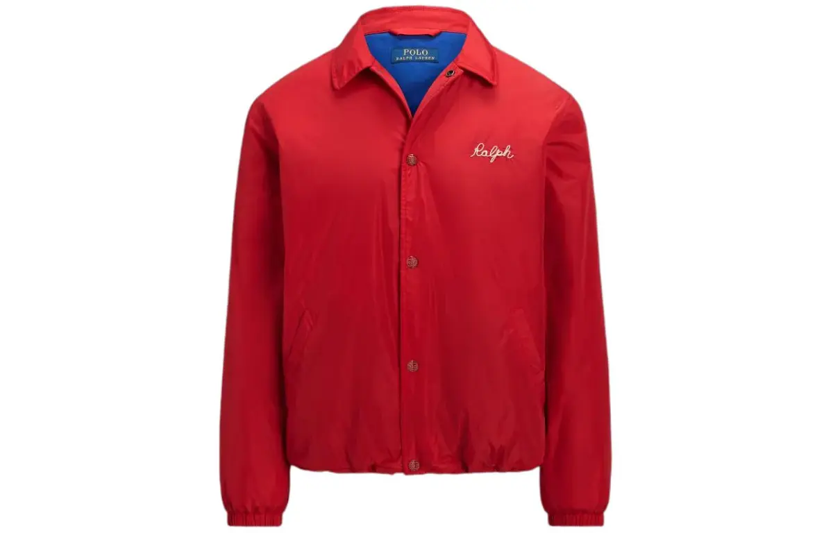 Polo Ralph Lauren SS24 Water Repellent Coach Jacket Jackets & Coats Men's Red
