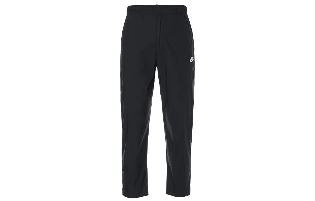 Nike Knitted Sweatpants Men's Black Moderate Straight Fit Pants