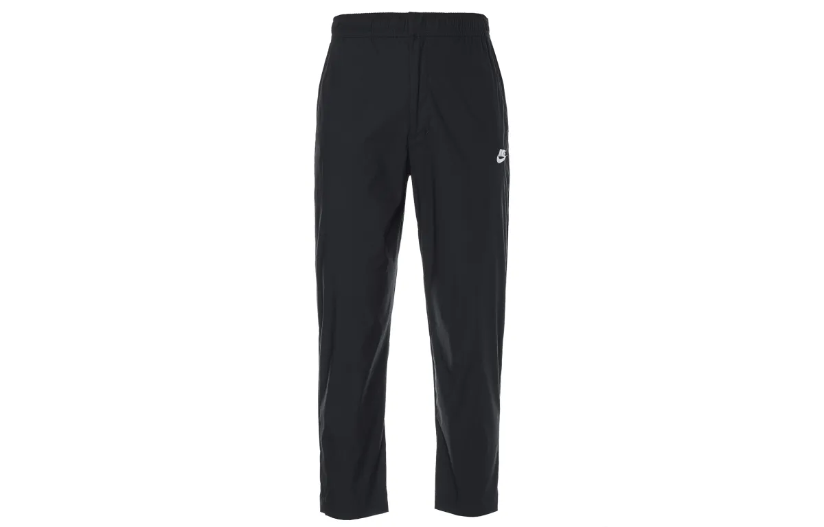 Nike Knitted Sweatpants Men's Black Moderate Straight Fit Pants