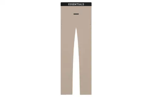 Fear Of God Essentials Dinosaur Series Casual Pants Men's Tan Moderate Slim Fit Pants