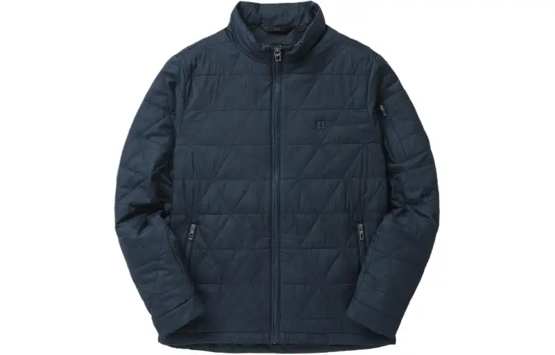 KOLON SPORT Keeperflight Solid Color Quilted Padded Stand Collar Zipper Work Jacket Men's