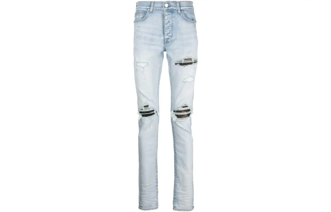 AMIRI Distressed Effect Washed Slim Denim Jeans