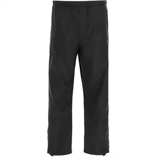PRADA Knitted Sweatpants Men's Black Moderate Straight Fit Pants