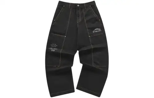 FILA FUSION Jeans Men's Black Moderate Cargo Pants
