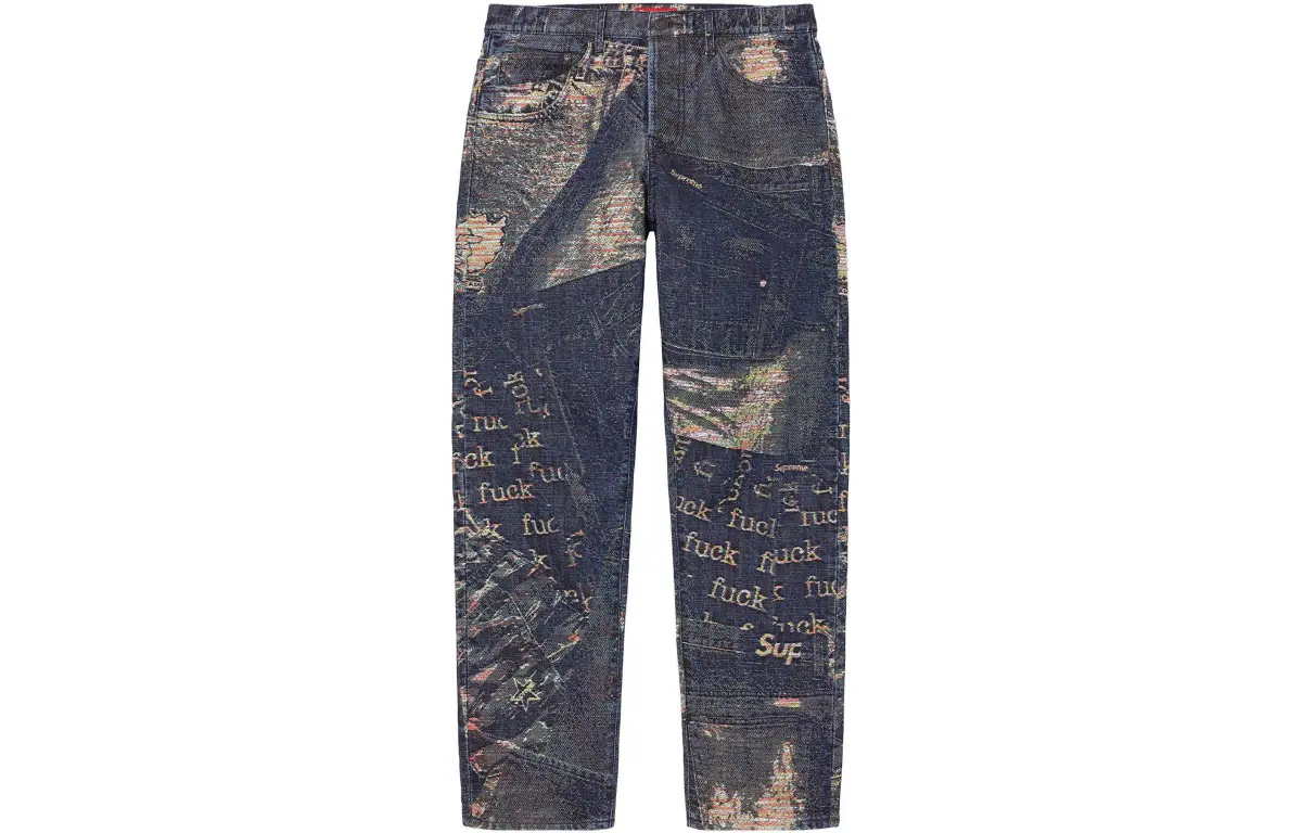 Supreme Archive Denim Jacquard Regular Jean