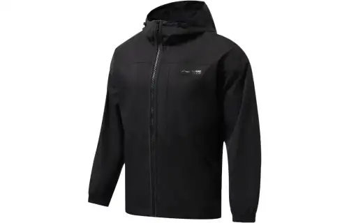 Li Ning Fitness Series Trench Coat Men's Black