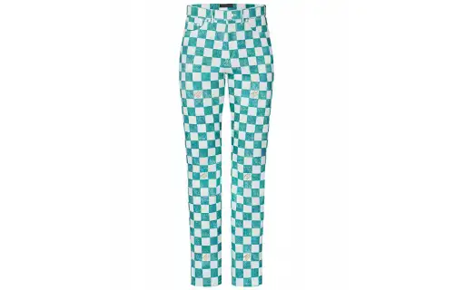 LOUIS VUITTON Damier Regular Denim Pants