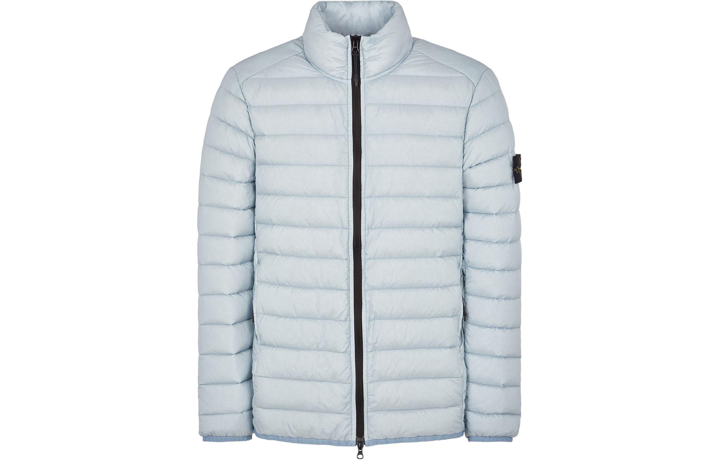 STONE ISLAND SS24 Down Jacket Unisex Ice Frost Blue