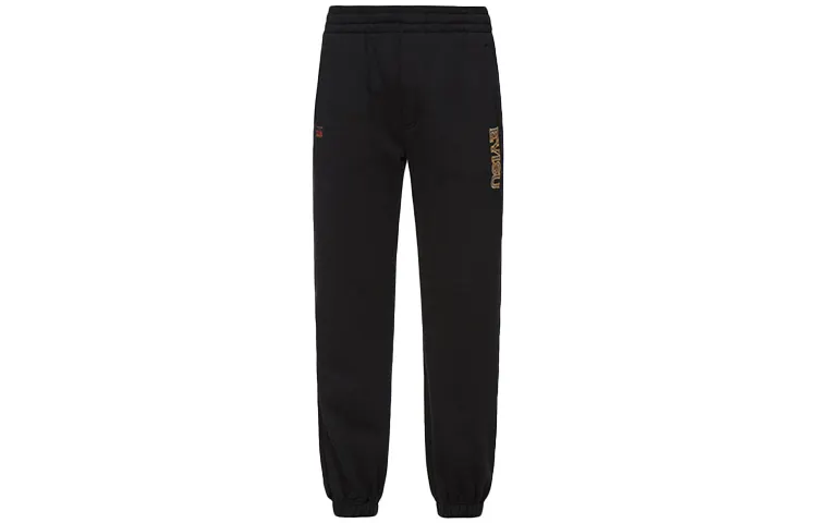 EVISU Knitted Sweatpants Men's Black Moderate Other