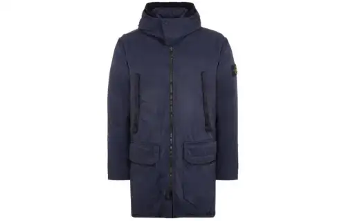 STONE ISLAND Down Jacket Unisex Marine Blue