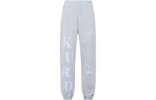 EVISU Knitted Sweatpants Men's Moderate Cuffed Pants