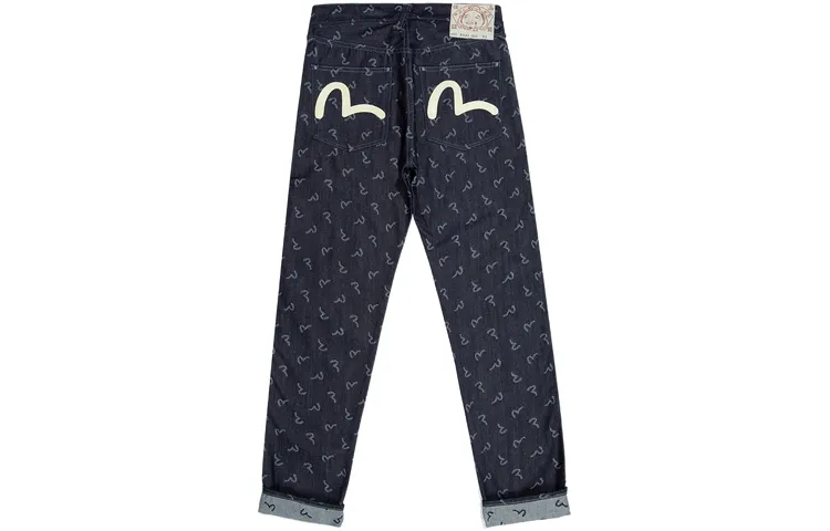 EVISU Jeans Men's Denim Blue Moderate Straight Fit Pants