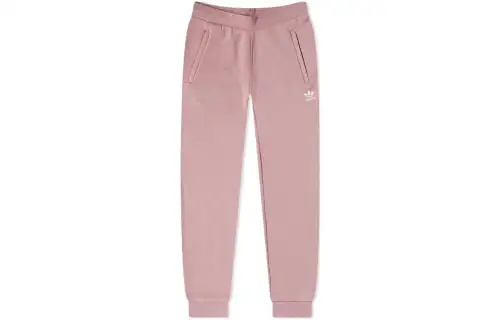 Adidas Originals Knitted Sweatpants Men's Pink Moderate Cuffed Pants