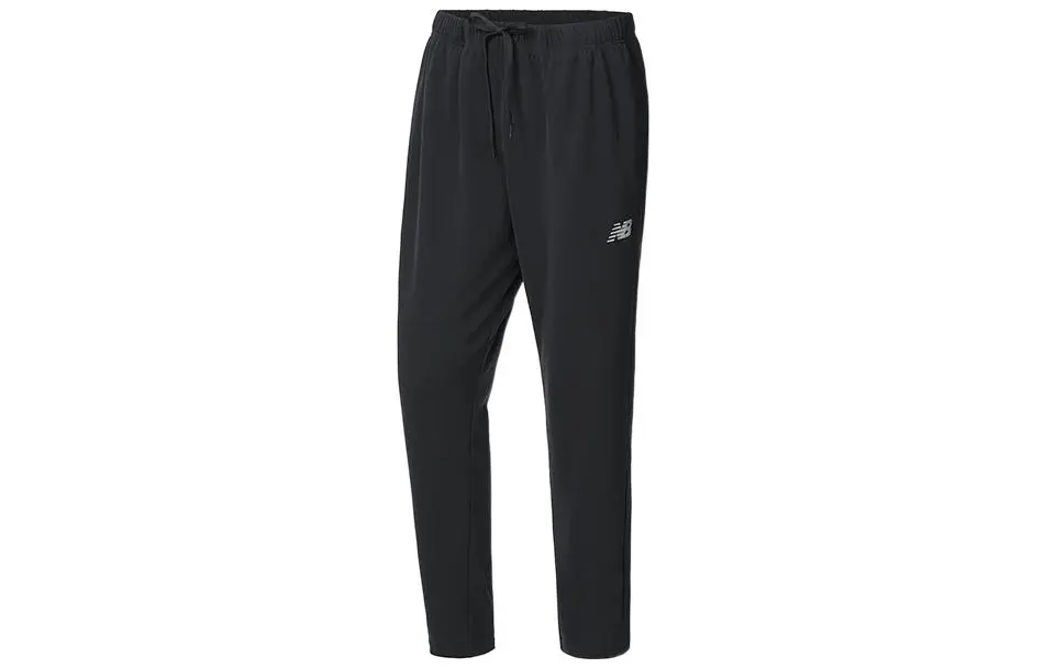New Balance Joggers & Sweatpants Knitted Sweatpants Men's Black Moderate Straight Fit Pants
