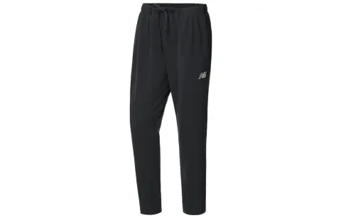 New Balance Joggers & Sweatpants Knitted Sweatpants Men's Black Moderate Straight Fit Pants