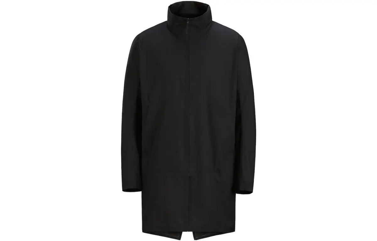 Arcteryx Trench Coats Men's Stand Collar Moderate Straight Fit