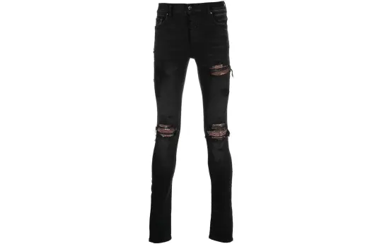 AMIRI MX1 Bandana Destroyed Skinny Fit Jeans