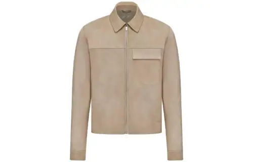 DIOR SS23 Leather Jacket Men's Beige