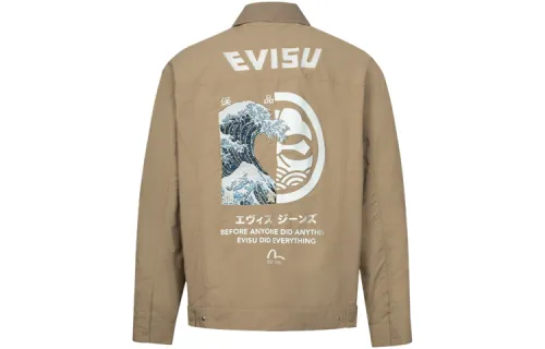EVISU Jackets Men's Apricot Lapel Moderate Other