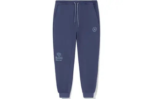 Li Ning Knitted Sweatpants Men's Medium Indigo