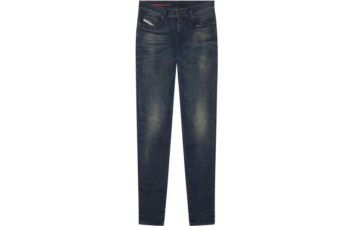 DIESEL Jeans Men's Blue Moderate Tapered Pants