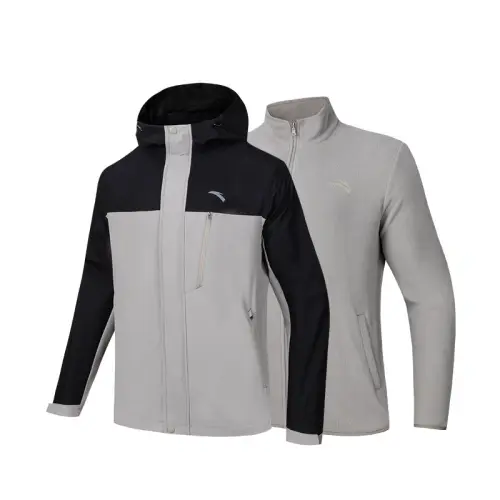 Anta Variety Training Collection Jackets & Coats Men's Pine Smoke Gray/Basic Black