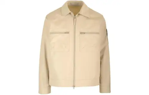 STONE ISLAND Logo Patch Zipped Jacket