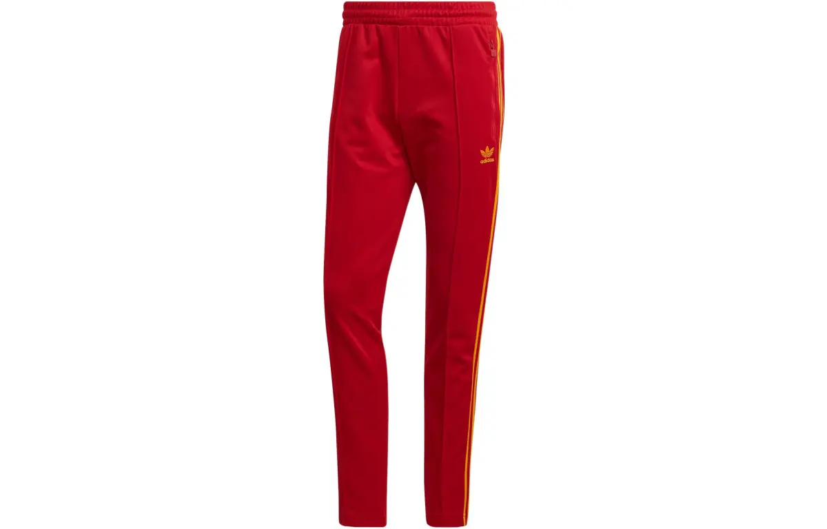 Adidas Originals BECKENBAUER Knitted Sweatpants Men's Red