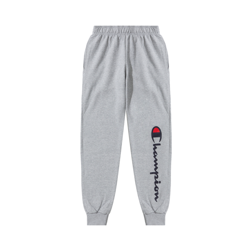 Champion Men's Athletics Collection, Print Logo Elastic Waistband With Foot Pocket, Casual Fleece Lined