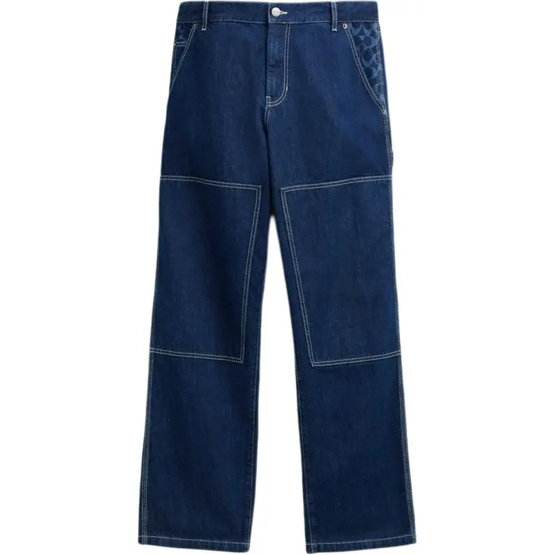 COACH Jeans Men's Dark Blue Moderate Straight Fit Pants
