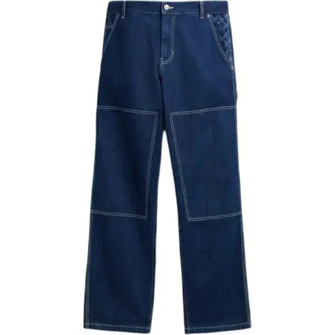 COACH Jeans Men's Dark Blue Moderate Straight Fit Pants