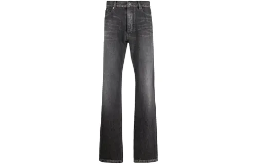 Balenciaga Jeans Men's Gray Moderate Straight Fit Pants
