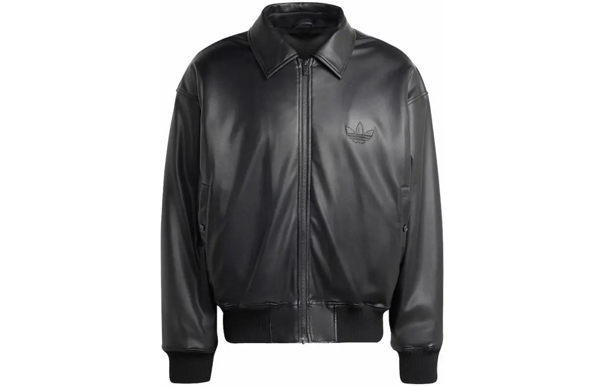 adidas originals Chaqueta Classic Street Embossed Leather Jacket Black