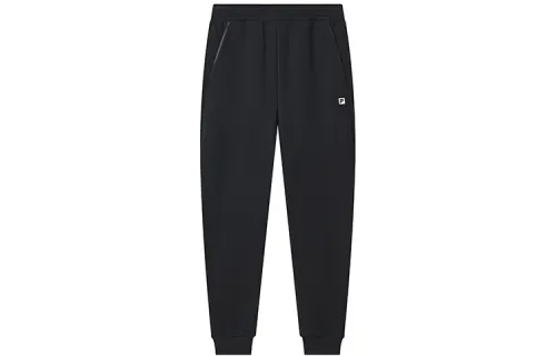 FILA Athletics Knitted Sweatpants Men's Pitch Black Moderate Cuffed Pants