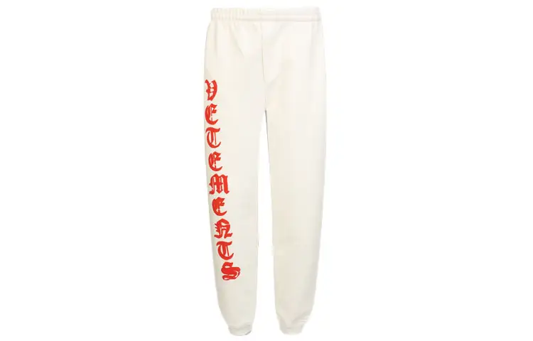 Vetements Knitted Sweatpants Men's White