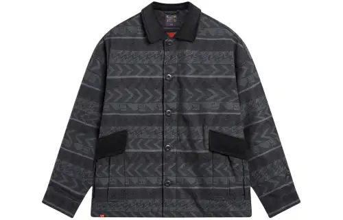 Li Ning Sports Life Collection Puffer Jacket Unisex Black Jacquard