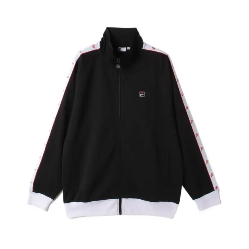 FILA Jackets Unisex Black Stand Collar Moderate Other