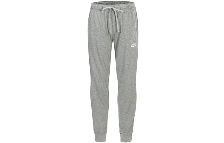 Nike Knitted Sweatpants Men's Gray Moderate Cuffed Pants