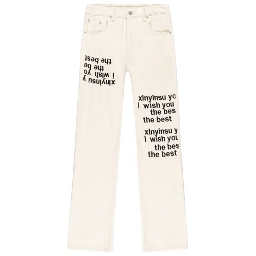 XINYINSU Jeans Unisex Moderate Straight Fit Pants