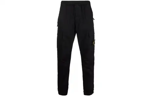 STONE ISLAND Knitted Sweatpants Men's Black