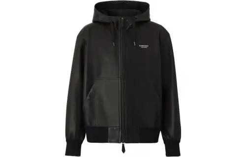 Burberry FW22 Leather Jacket Men's Black