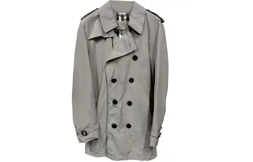 Burberry Trench Coat Men's Gray